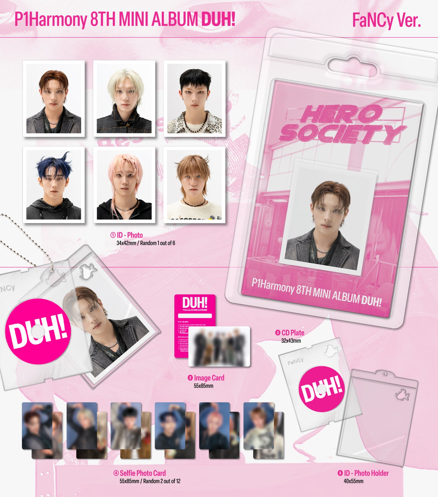 P1HARMONY 8TH MINI ALBUM [DUH] FANCY VER. (PLVE)