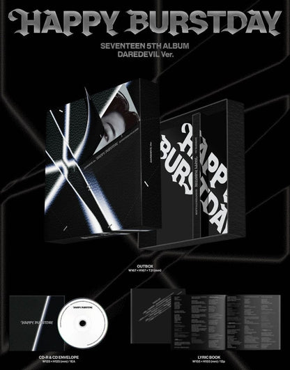 SEVENTEEN 5TH ALBUM 'HAPPY BURSTDAY' (DAREDEVIL VER.)